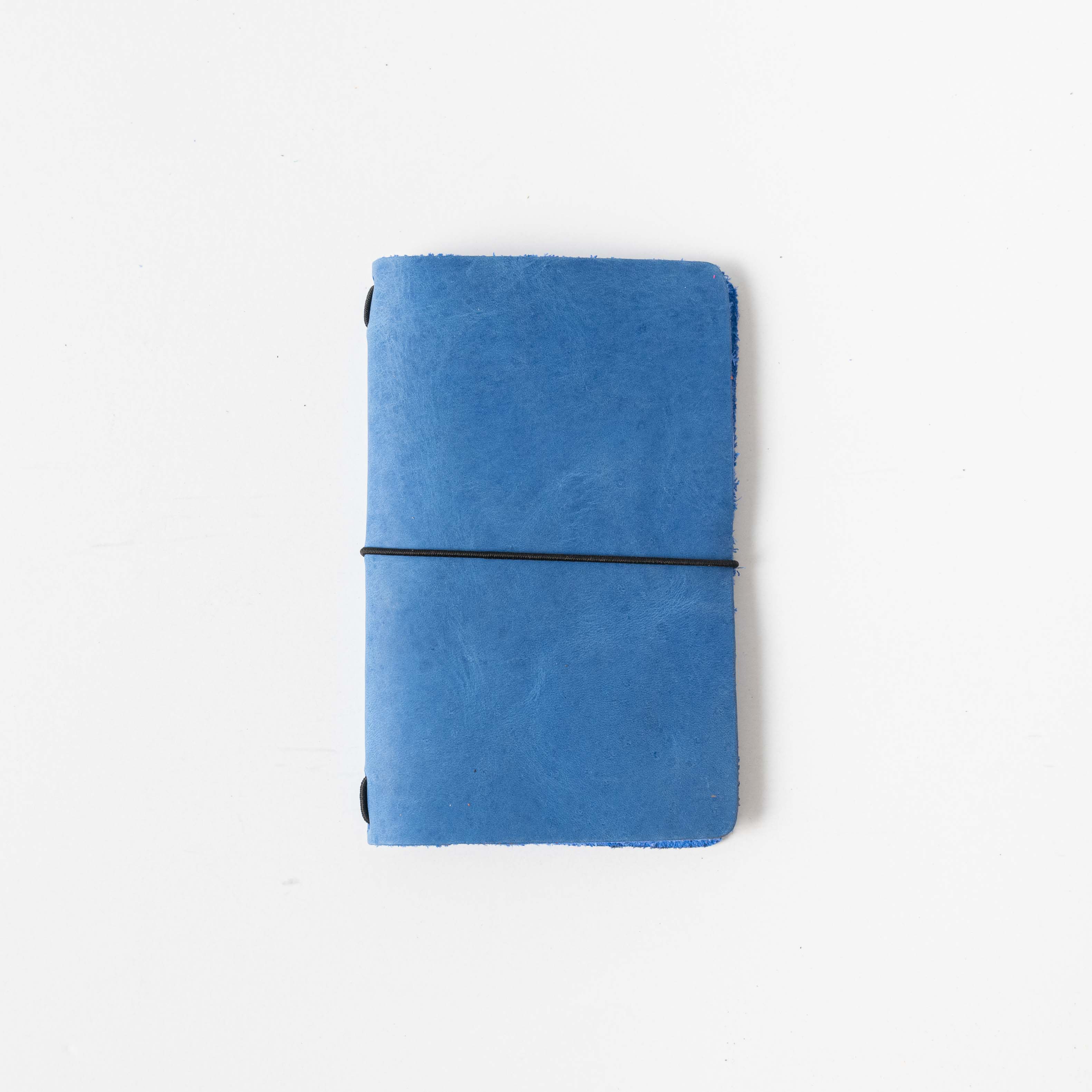 Sapphire Travel Notebook- leather journal - leather notebook - KMM &amp; Co.