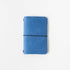 Sapphire Travel Notebook- leather journal - leather notebook - KMM & Co.