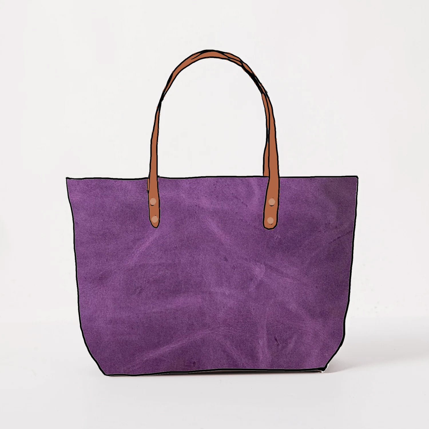 Scratch-and-Dent Amethyst East West Tote