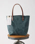 Scratch-and-Dent Atlantic Blue Tote- blue tote bag handmade in America