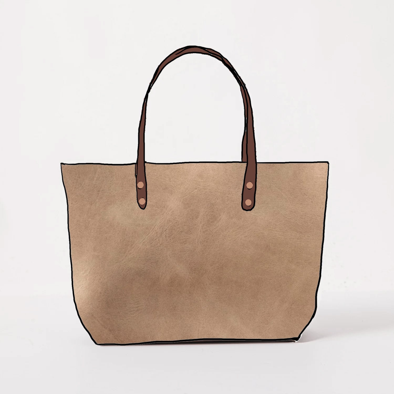 Scratch-and-Dent Beige East West Tote