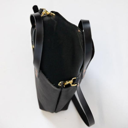 Scratch-and-Dent Black Kodiak Mini Tote- black small tote bags handmade in America