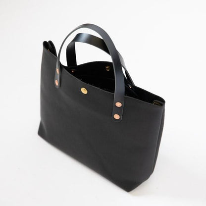 Scratch-and-Dent Black Kodiak Mini Tote- black small tote bags handmade in America