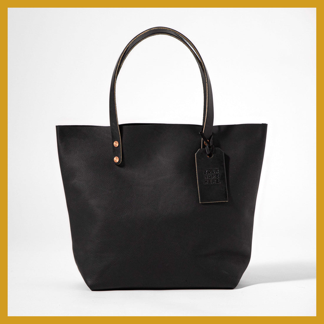 Scratch-and-Dent Black Kodiak Tote- black tote bag handmade in America