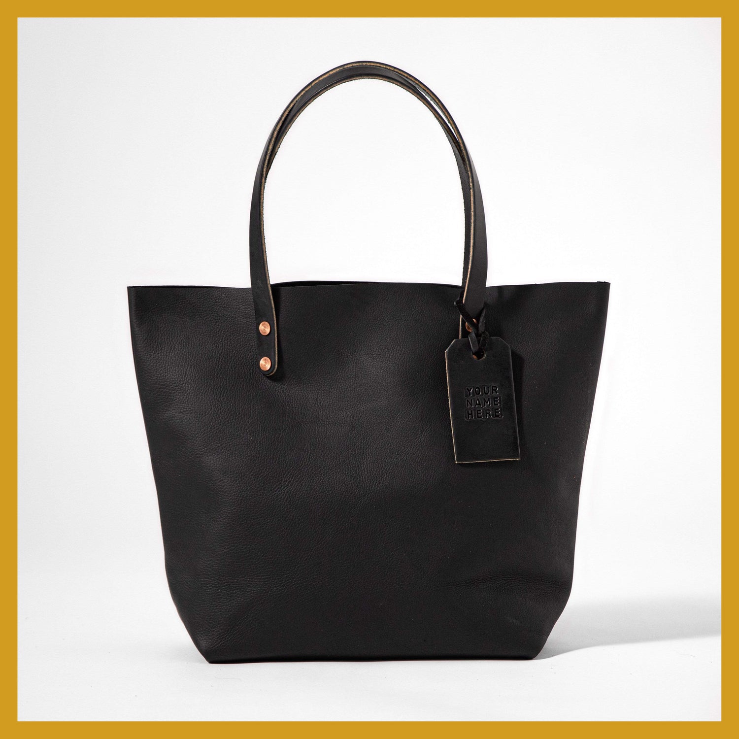 Scratch-and-Dent Black Kodiak Tote- black tote bag handmade in America