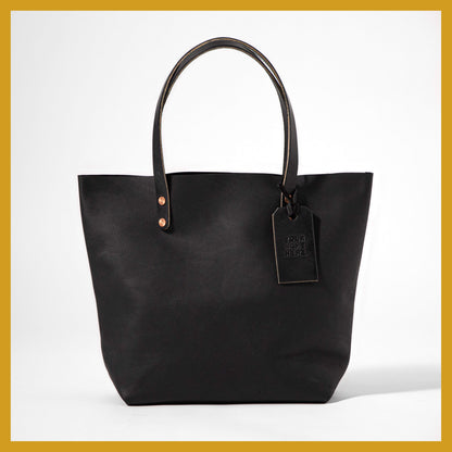 Scratch-and-Dent Black Kodiak Tote- black tote bag handmade in America