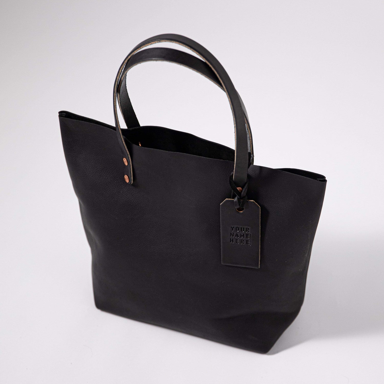 Scratch-and-Dent Black Kodiak Tote- black tote bag handmade in America