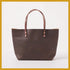 Scratch-and-Dent Brown Kodiak East West Tote- brown tote bag handmade in America
