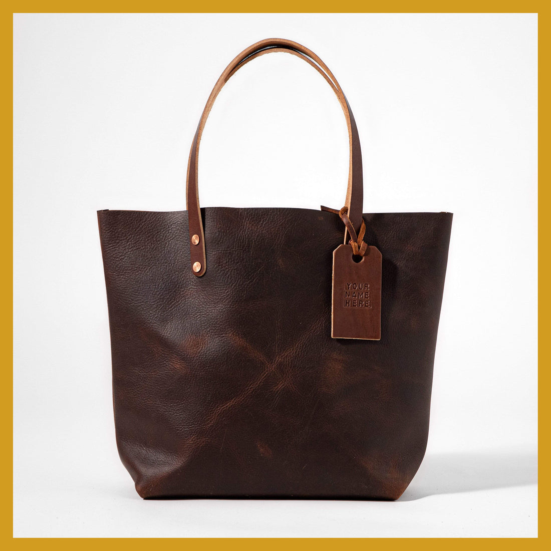Scratch-and-Dent Brown Kodiak Tote- brown tote bag handmade in America