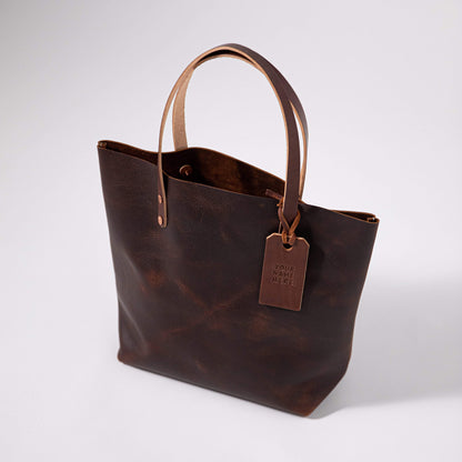 Scratch-and-Dent Brown Kodiak Tote- brown tote bag handmade in America