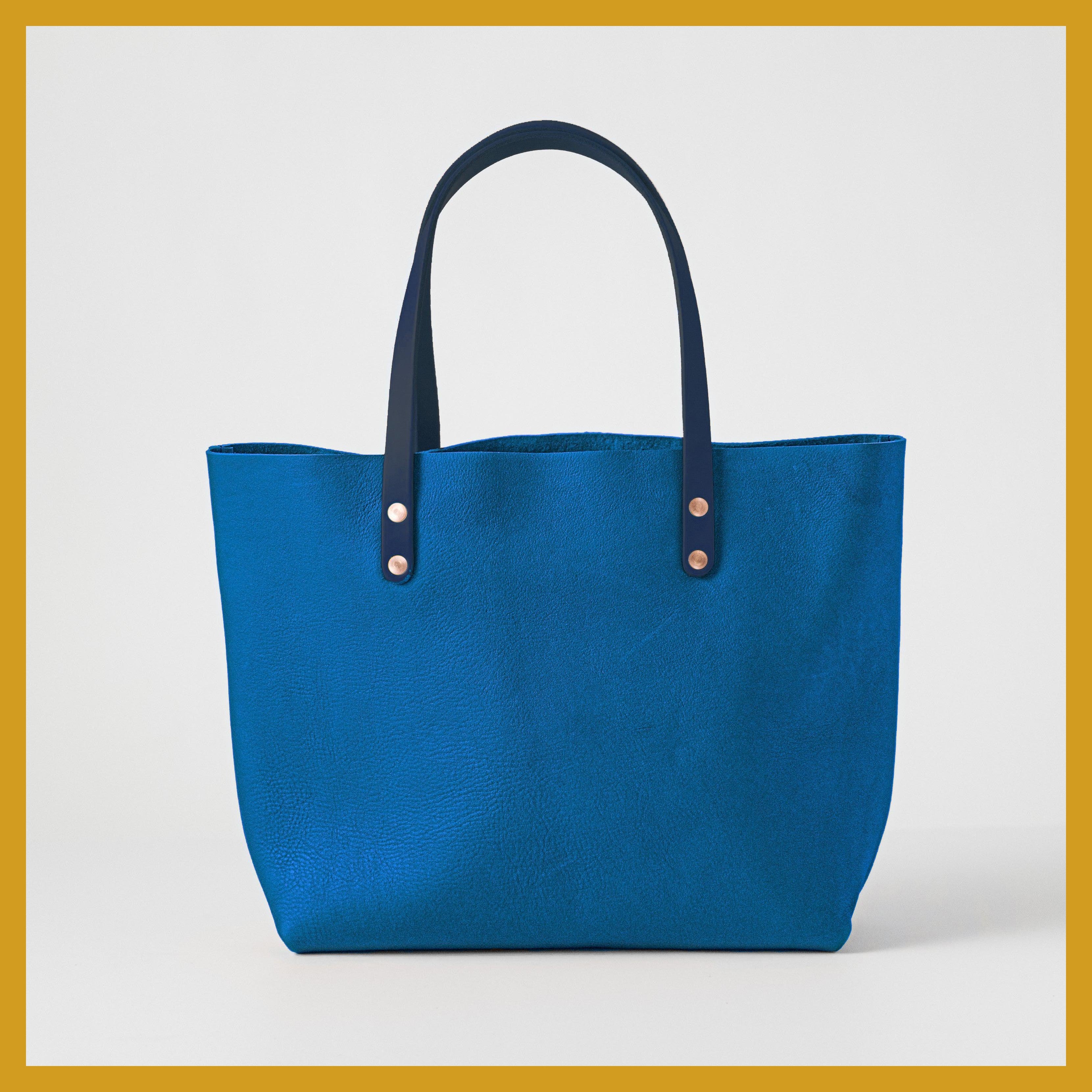 Scratch-and-Dent Cerulean Cypress East West Tote
