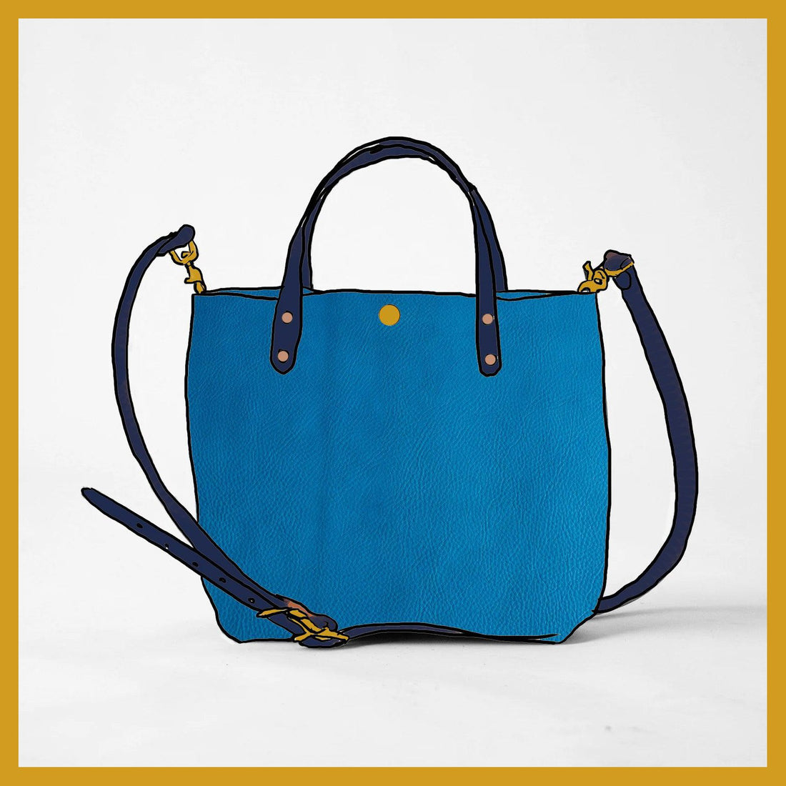Scratch-and-Dent Cerulean Cypress Mini Tote