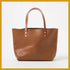 Scratch-and-Dent Cognac Cypress East West Tote- cognac tote bag handmade in America