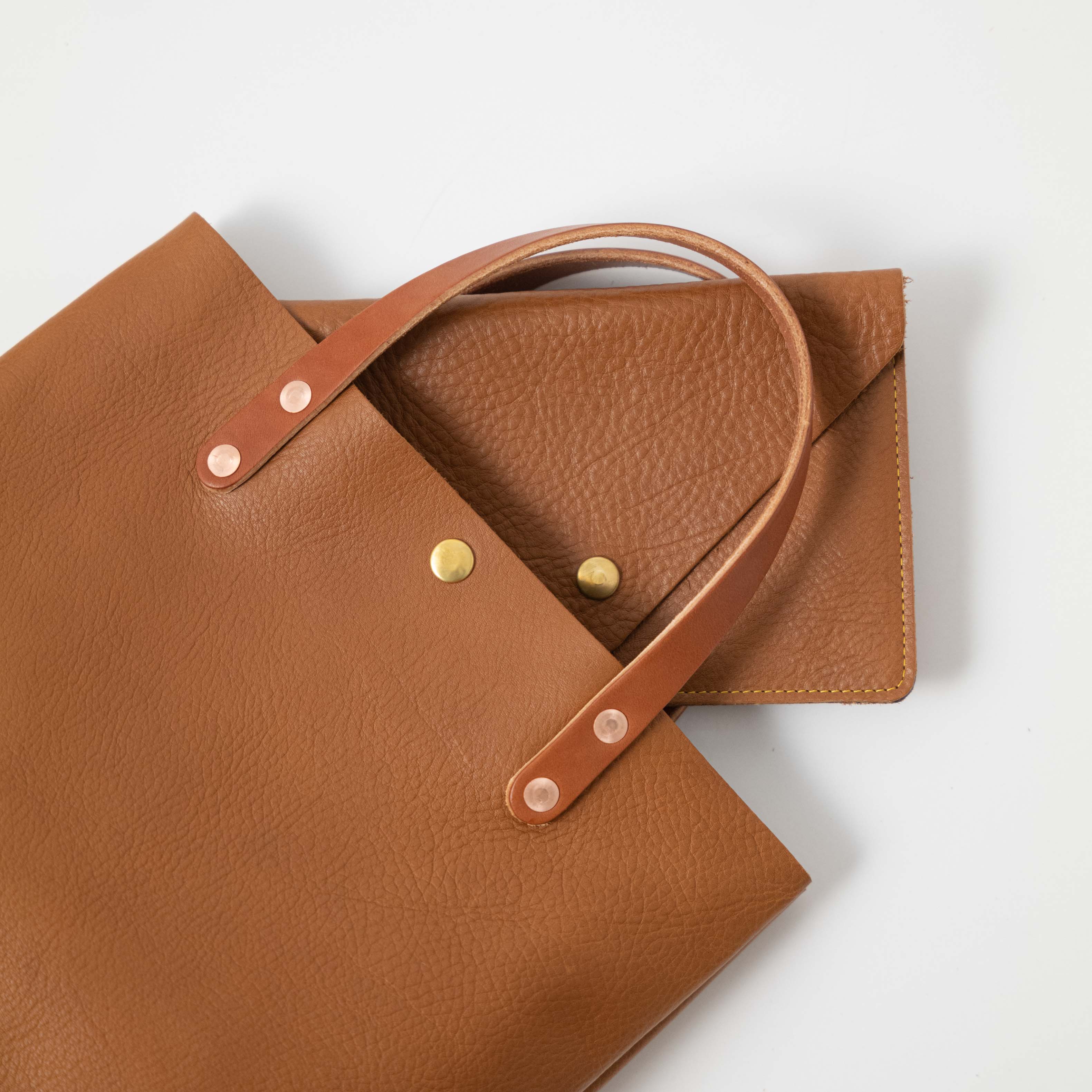 Scratch-and-Dent Cognac Cypress Mini Tote