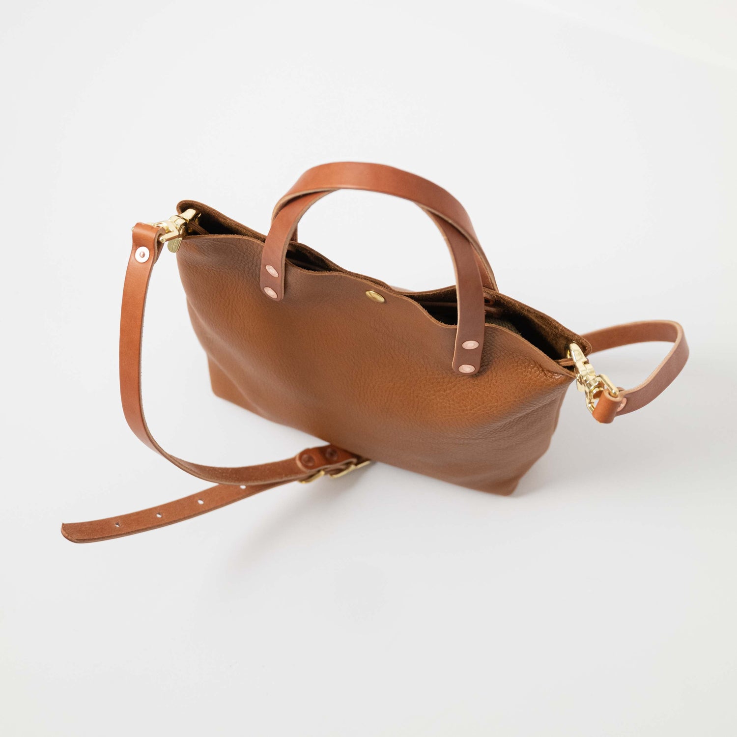 Scratch-and-Dent Cognac Cypress Mini Tote