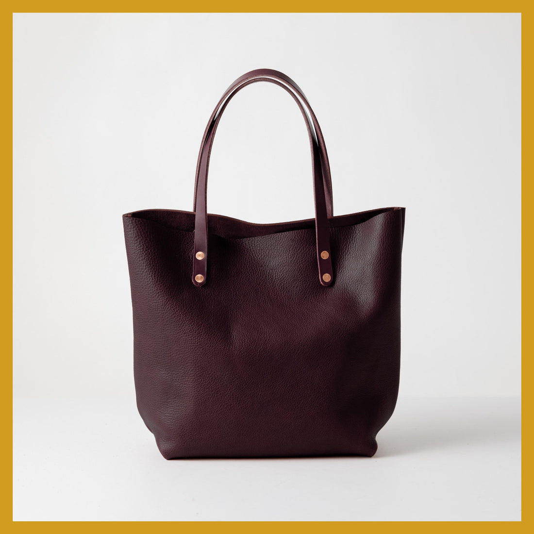 Scratch-and-Dent Dark Brown Bulldog Tote