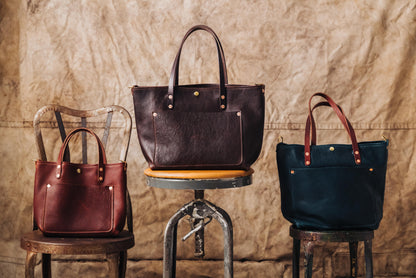 Scratch-and-Dent Dark Brown Bulldog Tote
