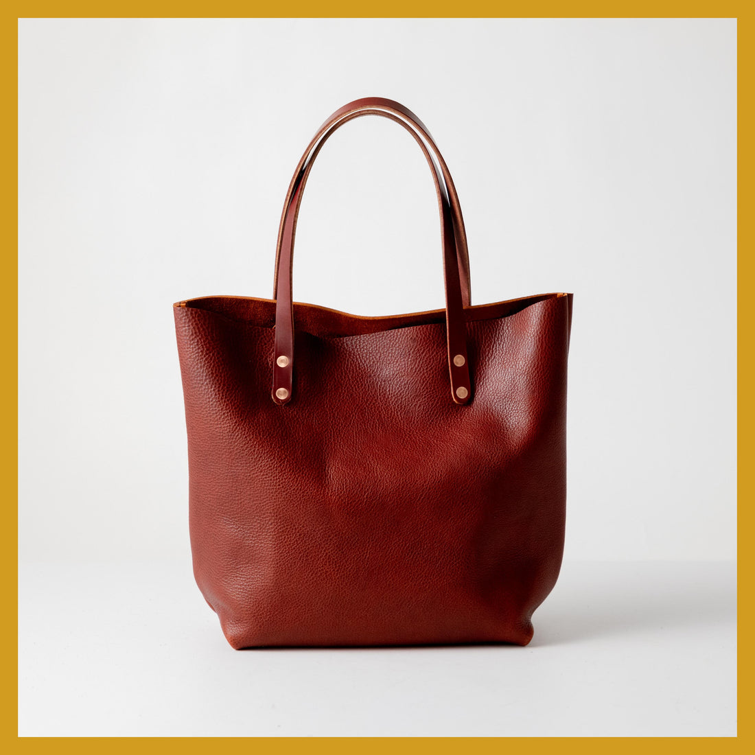 Scratch-and-Dent Dark Tan Bulldog Tote