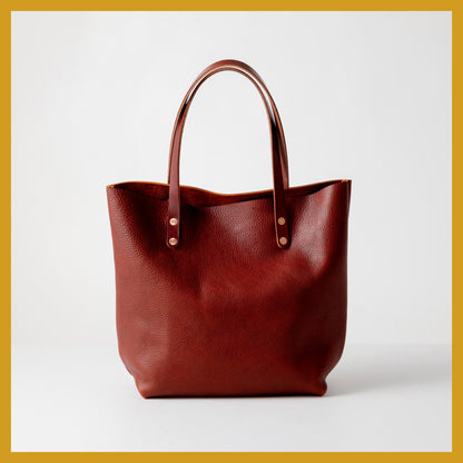 Scratch-and-Dent Dark Tan Bulldog Tote