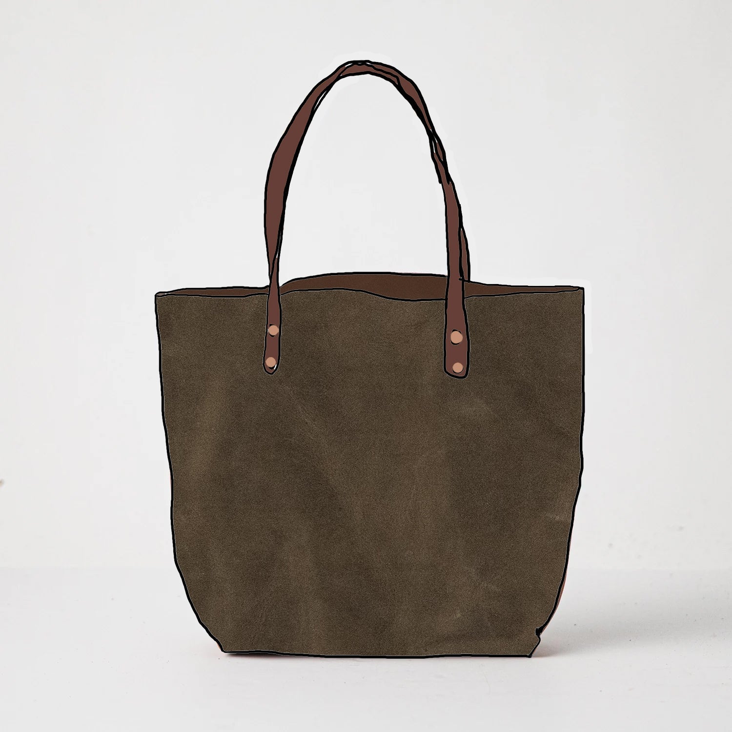 Scratch-and-Dent Forest Green Tote