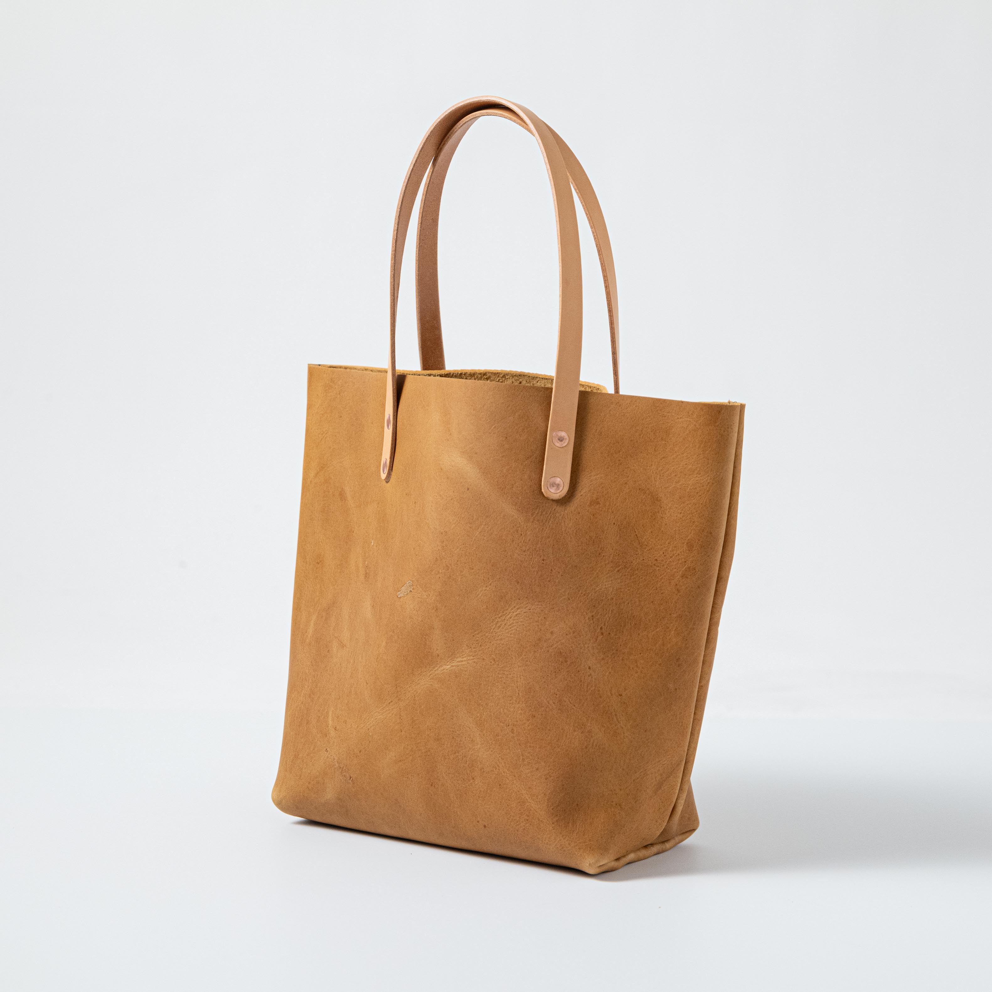 Scratch-and-Dent Natural Bison Tote