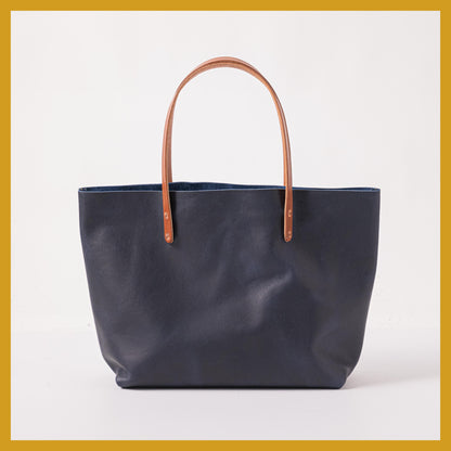 Scratch-and-Dent Navy Kodiak East West Tote- blue handbag handmade in America