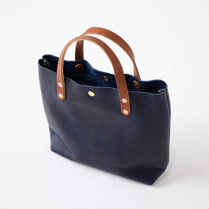 Scratch-and-Dent Navy Kodiak Mini Tote- navy blue small tote bags handmade in America