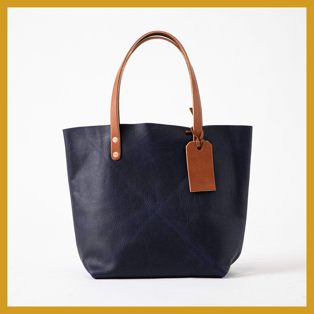 Scratch-and-Dent Navy Kodiak Tote- blue handbag handmade in America