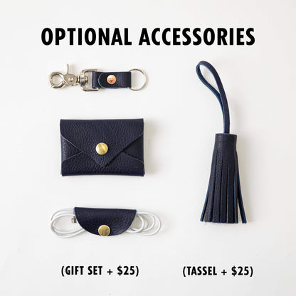 Scratch-and-Dent Navy Kodiak Tote- blue handbag handmade in America