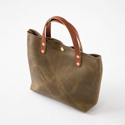 Scratch-and-Dent Olive Kodiak Mini Tote- olive green small tote bags handmade in America