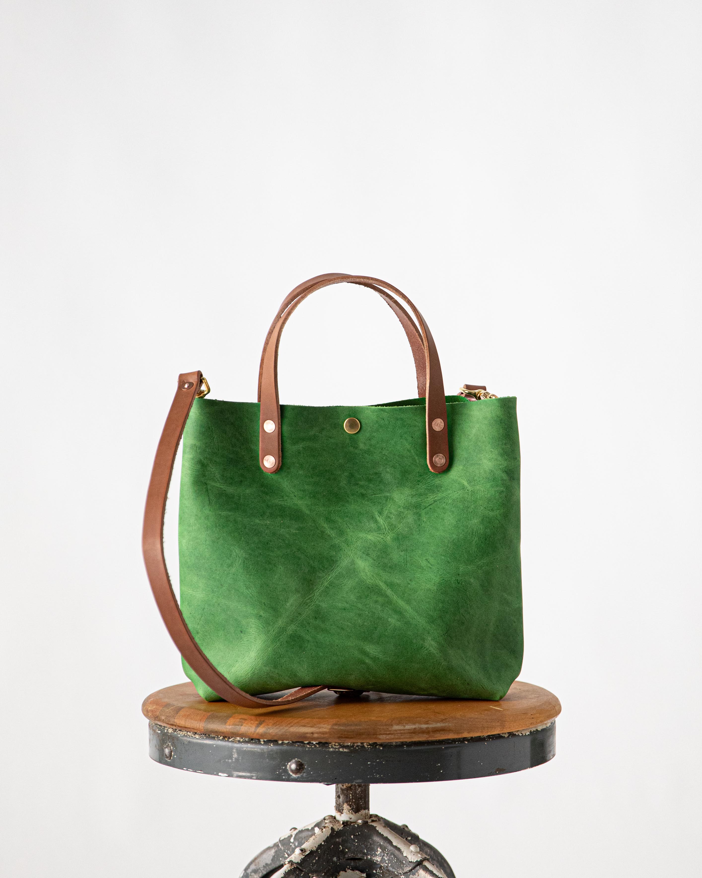 Scratch-and-Dent Palm Green Mini Tote