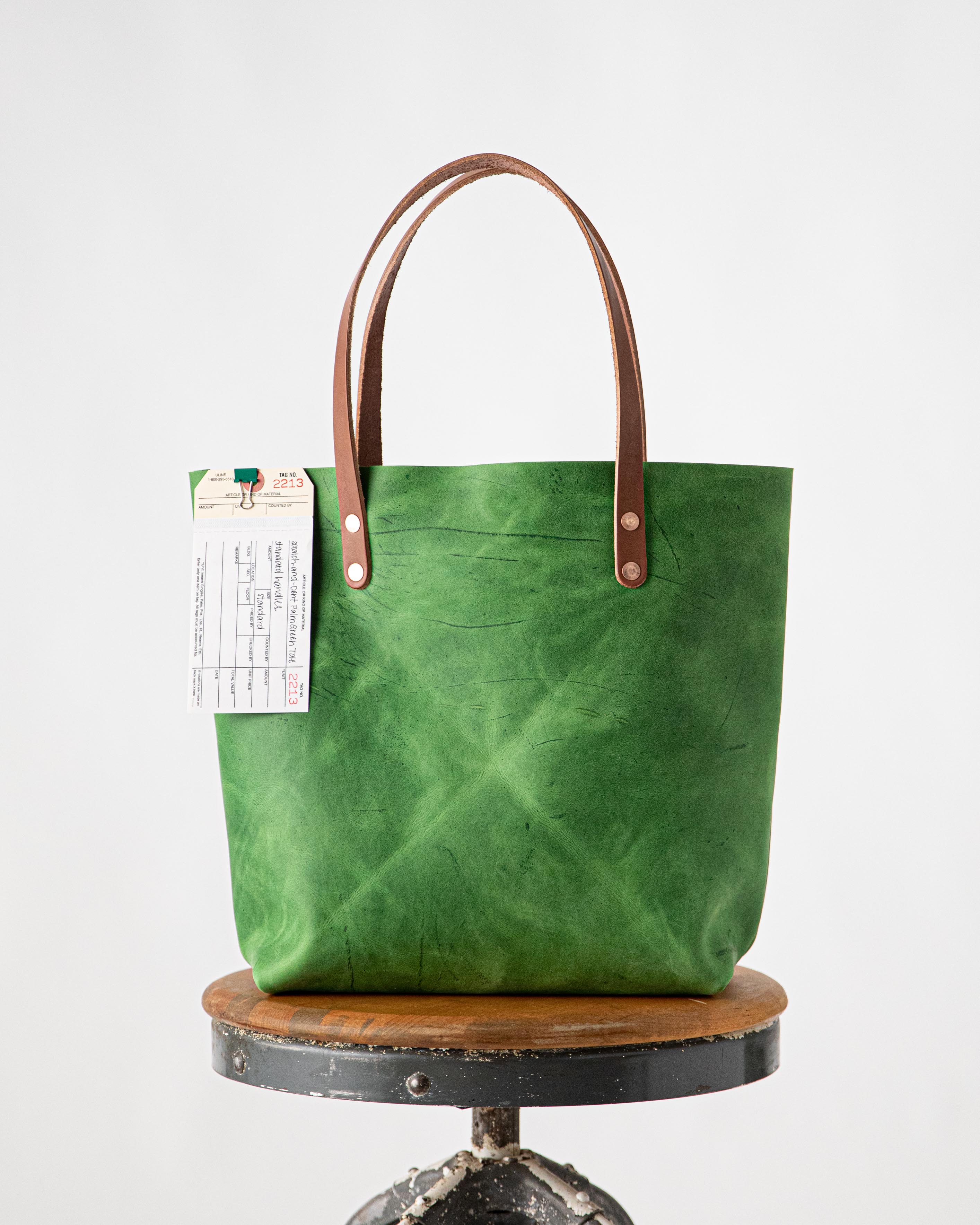 Scratch-and-Dent Palm Green Tote