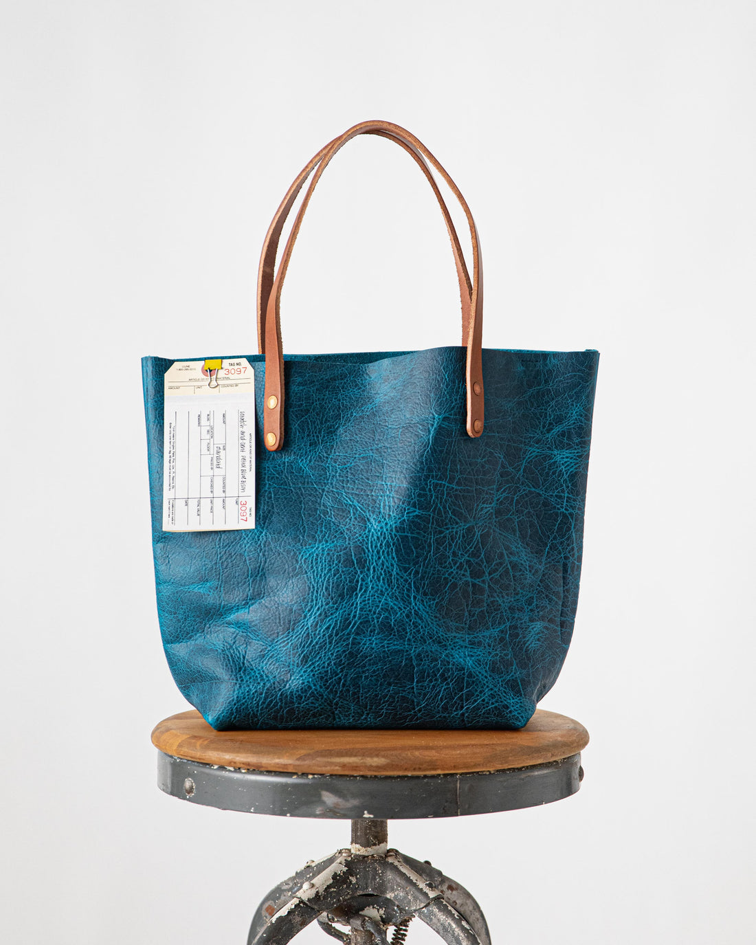 Scratch-and-Dent Petrol Blue Bison Tote