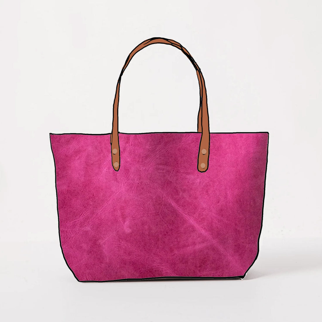 Scratch-and-Dent Pink East West Tote