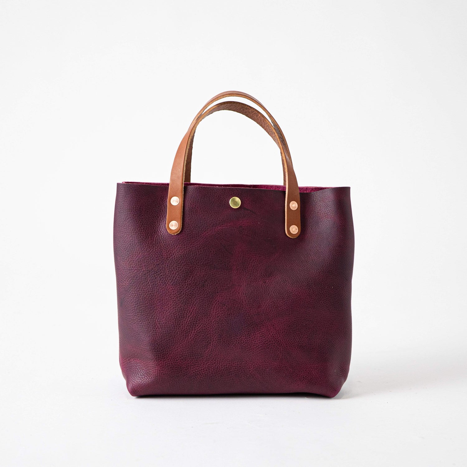 Scratch-and-Dent Purple Kodiak Mini Tote- purple small tote bags handmade in America