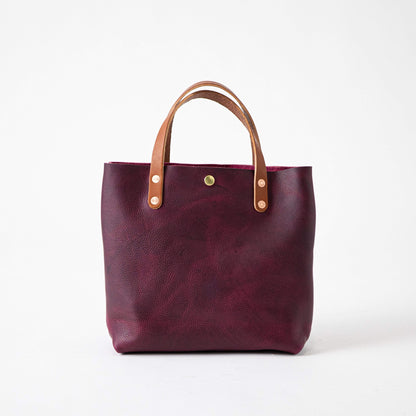Scratch-and-Dent Purple Kodiak Mini Tote- purple small tote bags handmade in America