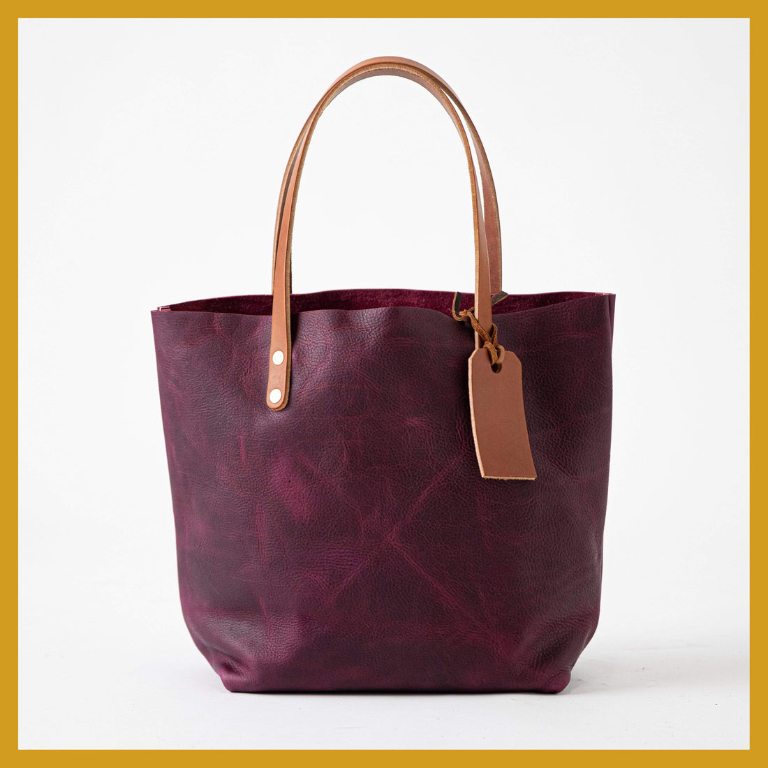 Scratch-and-Dent Purple Kodiak Tote- purple purse handmade in America