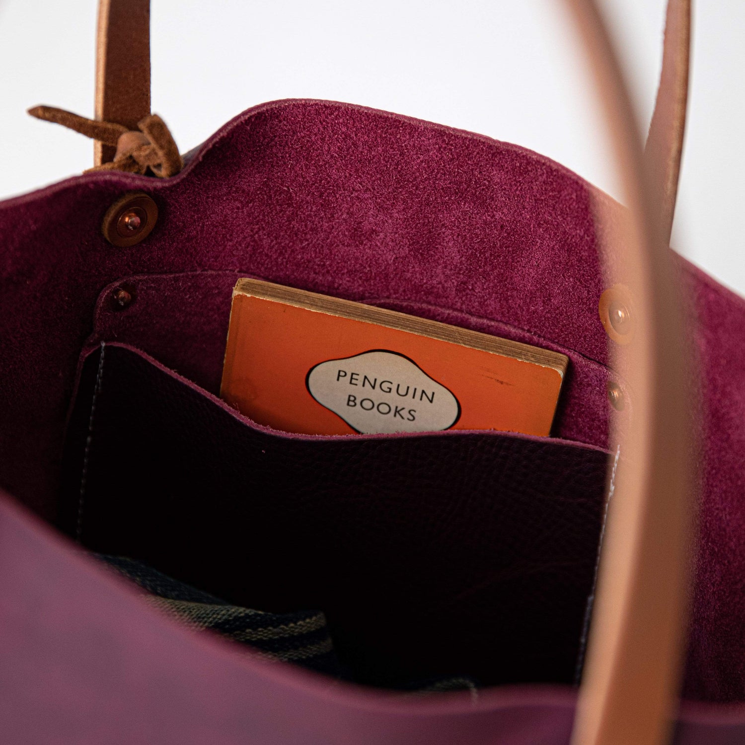 Scratch-and-Dent Purple Kodiak Tote- purple purse handmade in America