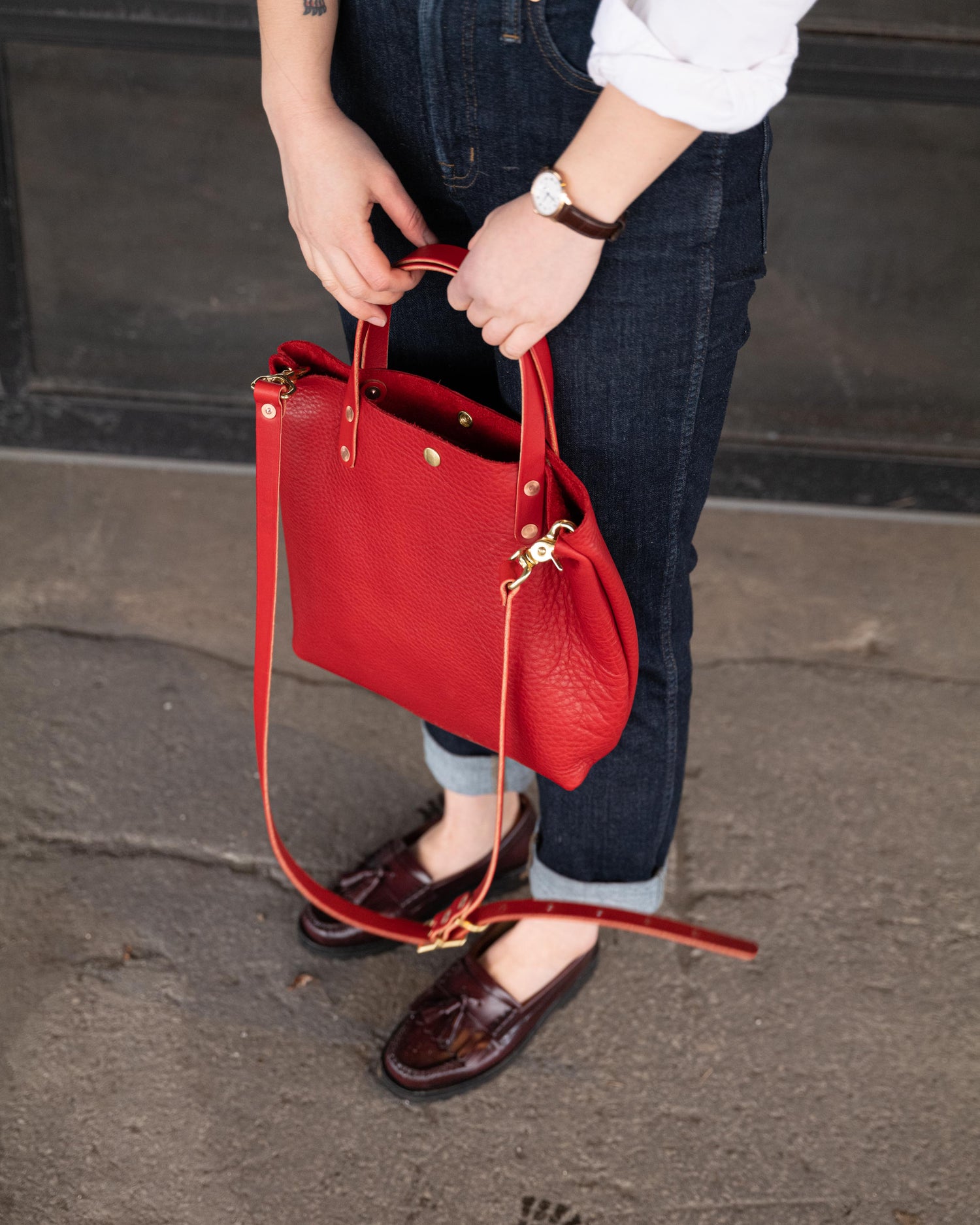 Scratch-and-Dent Red Cypress Mini Tote