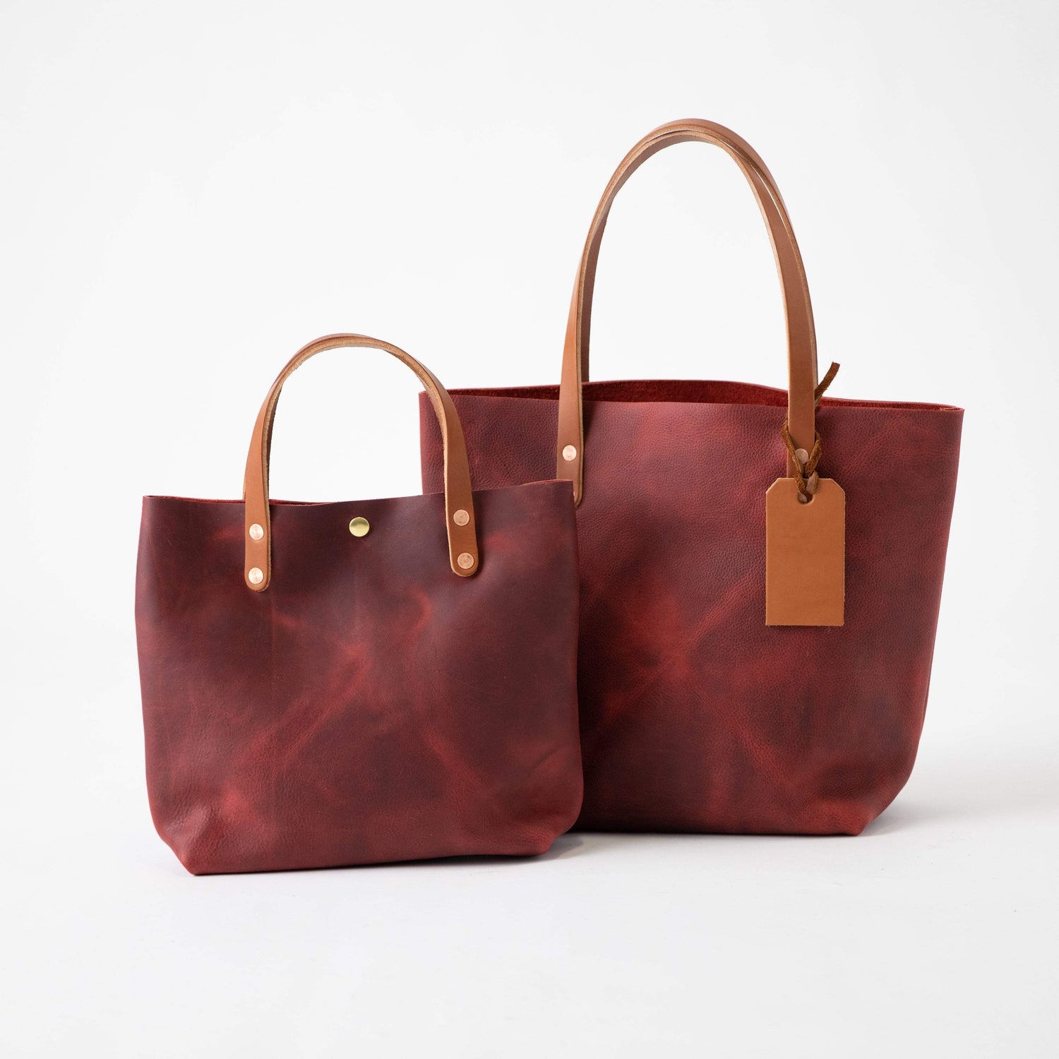 Scratch-and-Dent Red Kodiak Tote- red tote bag handmade in America