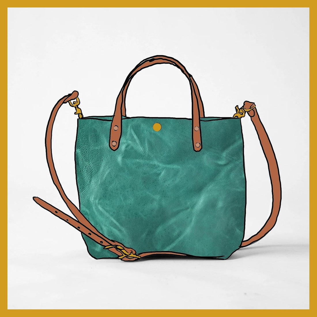 Scratch-and-Dent Teal Kodiak Mini Tote