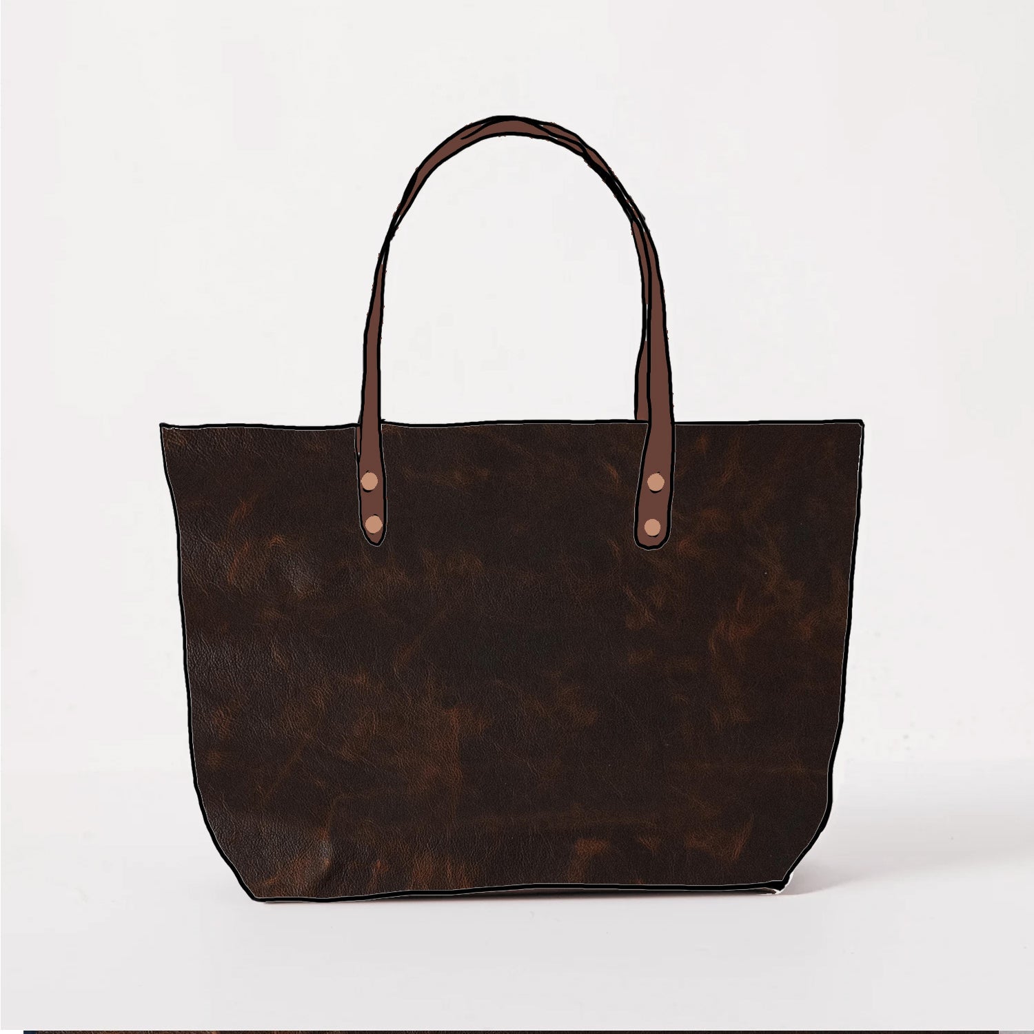 Scratch-and-Dent Tortoiseshell East West Tote