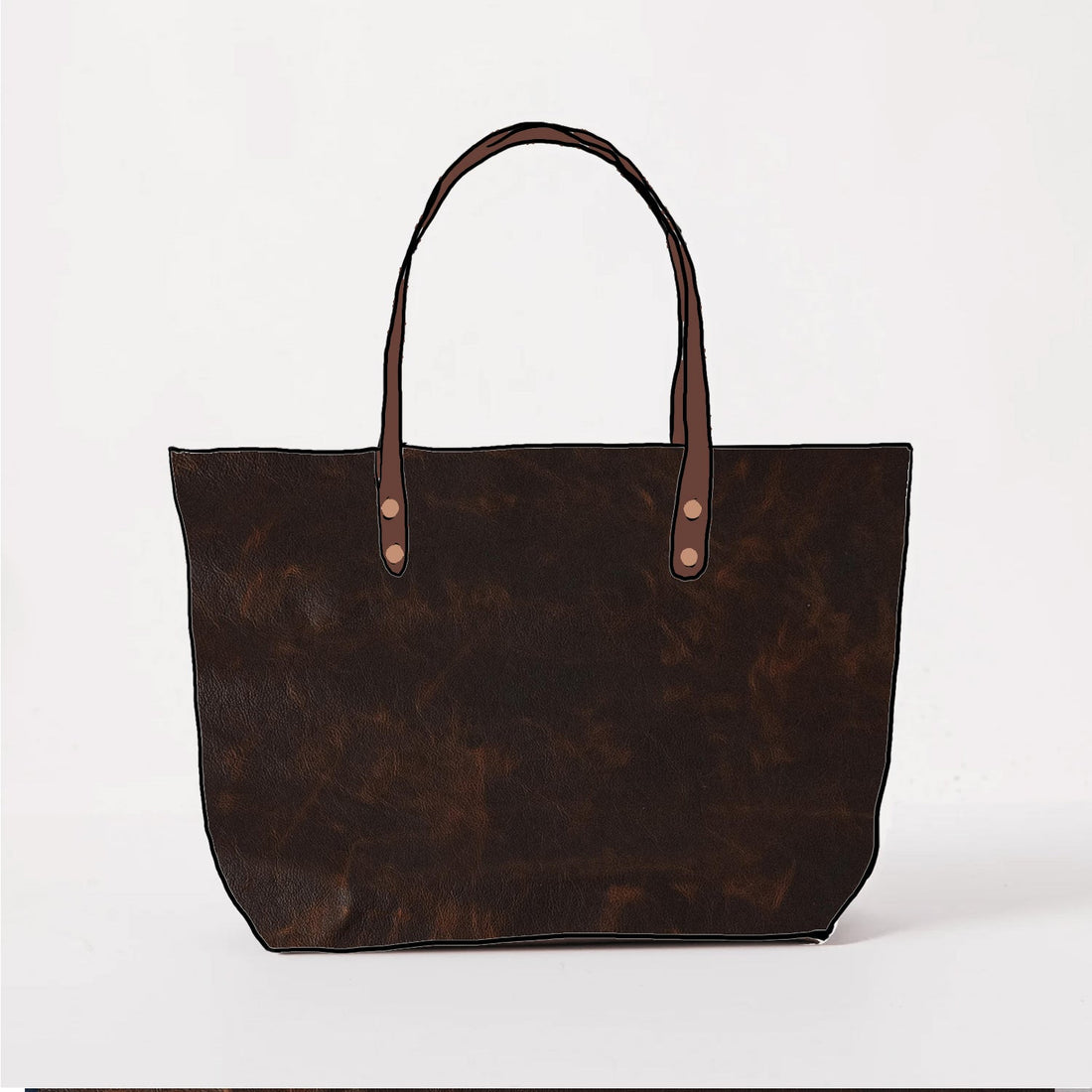 Scratch-and-Dent Tortoiseshell East West Tote