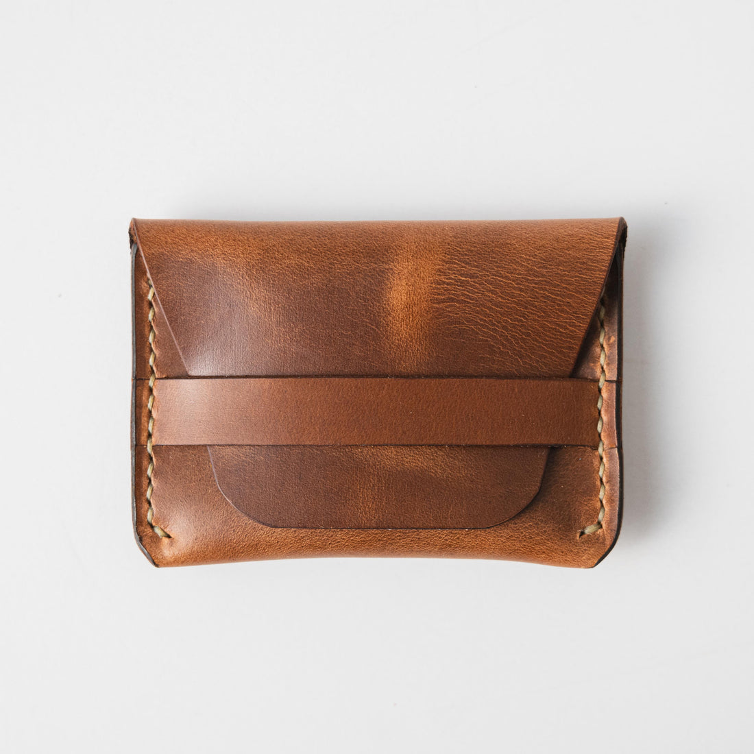 Sesame Double Shot Flap Wallet- mens leather wallet - handmade leather wallets at KMM &amp; Co.