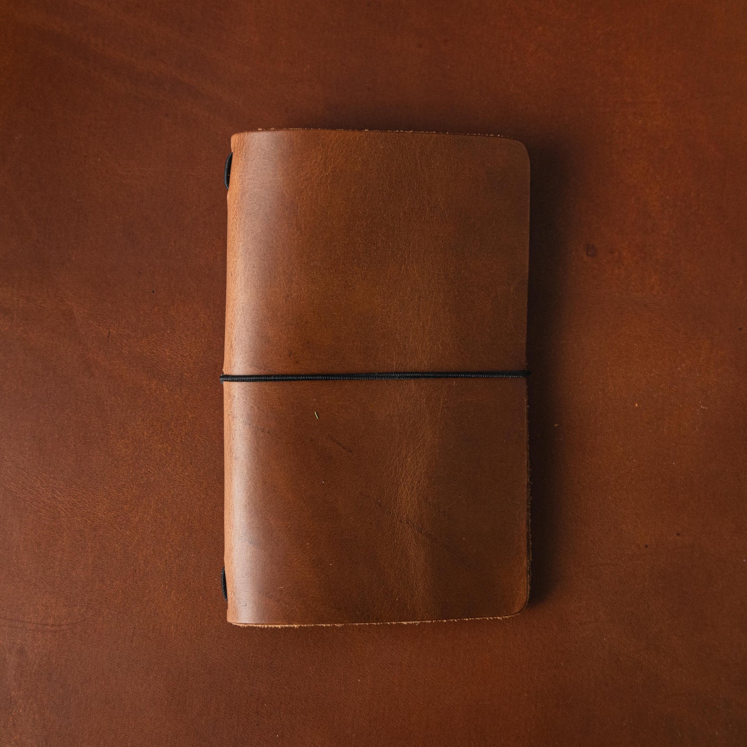 Sesame Double Shot Travel Notebook- leather journal - leather notebook - KMM &amp; Co.