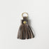 Storm Grey Tassel Keychain- leather tassel keychain - KMM & Co.