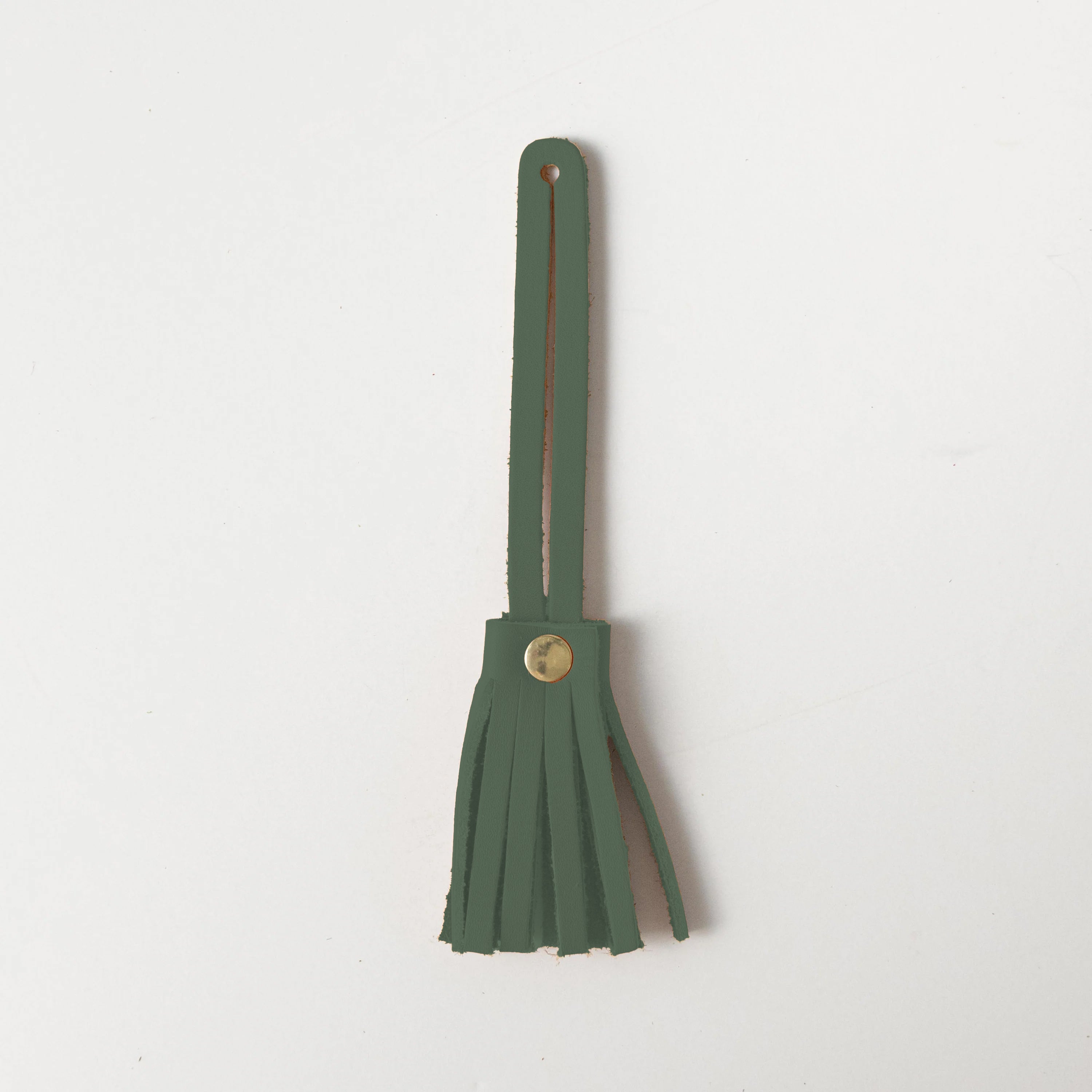 Studio Green Mini Tassel- leather tassel keychain - KMM &amp; Co.