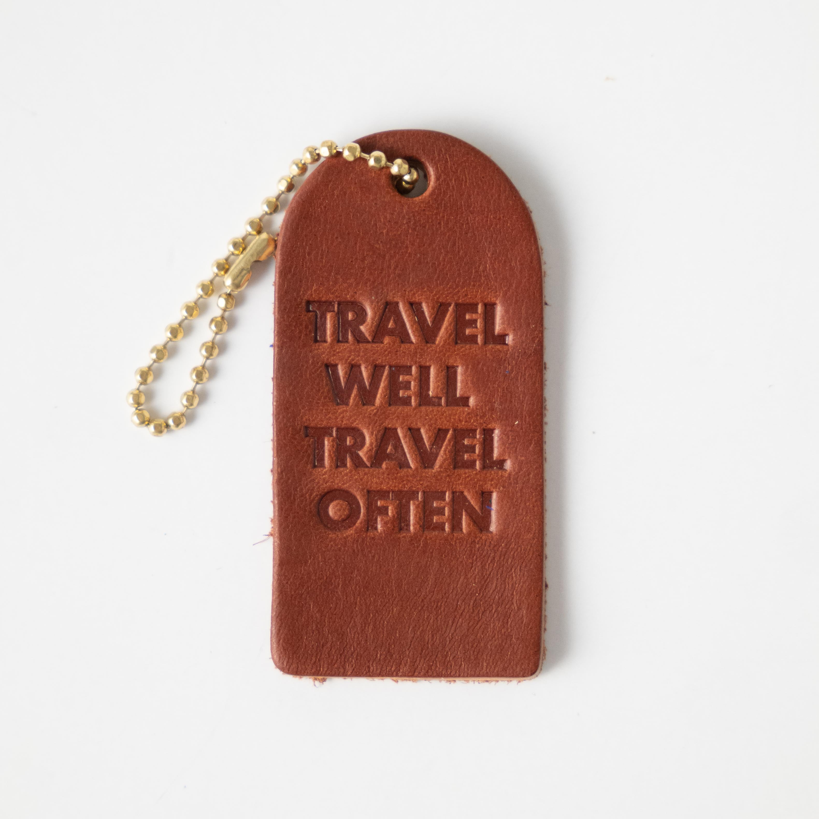 TWTO Mini Leather Tag- personalized luggage tags - custom luggage tags - KMM &amp; Co.