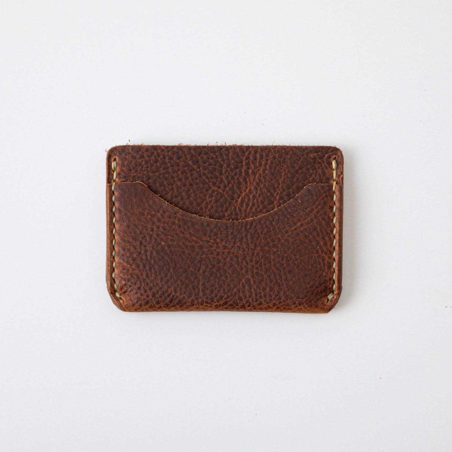Tan Kodiak Card Case- mens leather wallet - leather wallets for women - KMM &amp; Co.