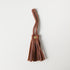 Tan Kodiak Leather Tassel- leather tassel keychain - KMM & Co.